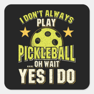 Pickleball Quadratischer Aufkleber