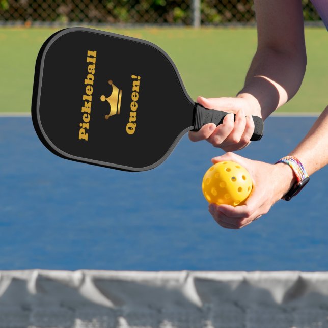 Pickleball Queen Black/Gold Paddel - personalisier Schläger (InSitu)