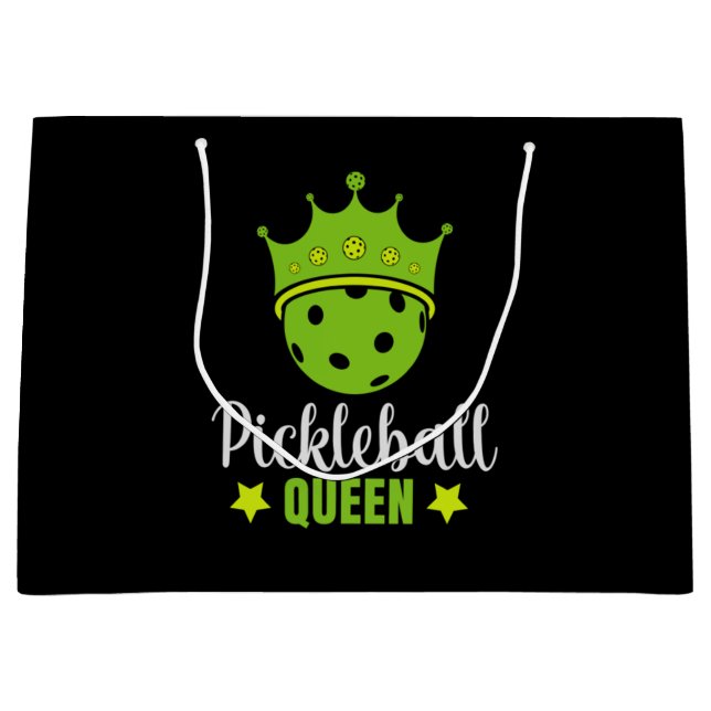 Pickleball Queen Funny Pickle Ball Queen Große Geschenktüte (Vorderseite)