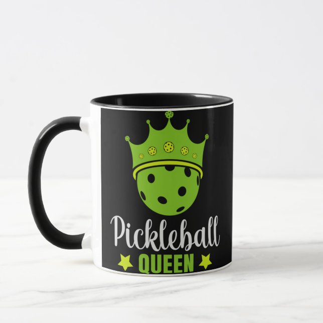 Pickleball Queen Funny Pickle Ball Queen Tasse (Links)