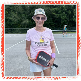 Pickleball Queen - Gelbe Pickleball-Krone T-Shirt