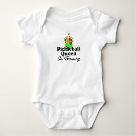 Pickleball Queen - Green Pickleball Wear Crown Baby Strampler