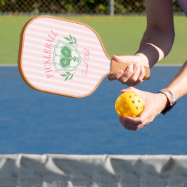 Pickleball Queen Individuelle Name Monogram Schläger