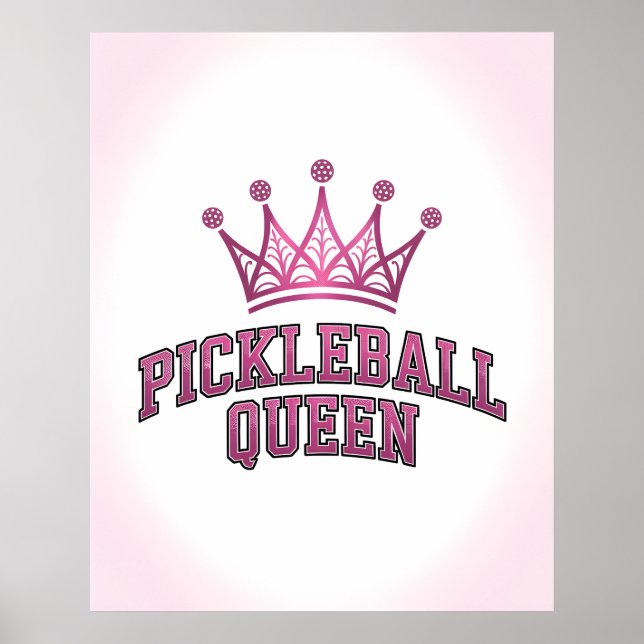 Pickleball Queen Poster (Vorne)