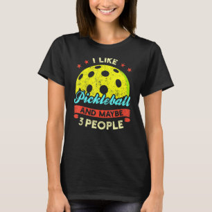 Pickleball Racket Sports Paddleball Single verdopp T-Shirt