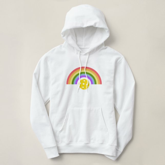 Pickleball Rainbow Hoodie (Design vorne)