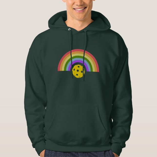 Pickleball Rainbow Hoodie (Vorderseite)