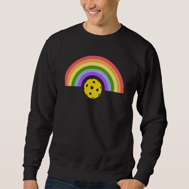 Pickleball Rainbow Sweatshirt (Vorderseite)