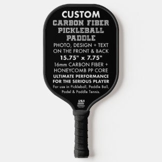 Pickleball Raquette de Paddleball en fibre de carbone personn