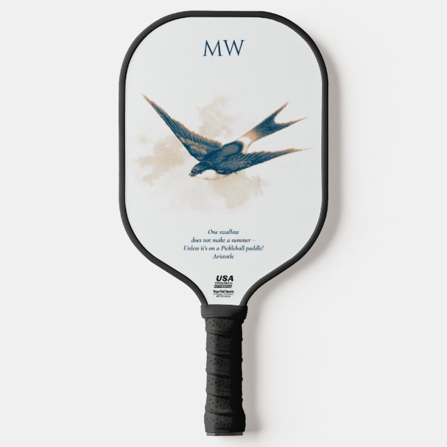 Pickleball Raquette de Pickleballl d'hirondelle d'été (Recto)