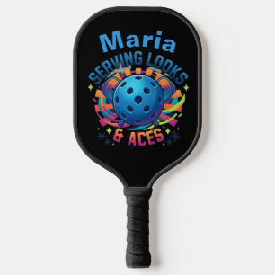 Pickleball Raquette de service personnalisée drôle et as pers