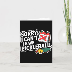 Pickleball Rentner Dink Opa lustiges Sportgeschenk Karte
