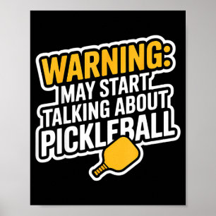 Pickleball Rentner Dink Opa lustiges Sportgeschenk Poster