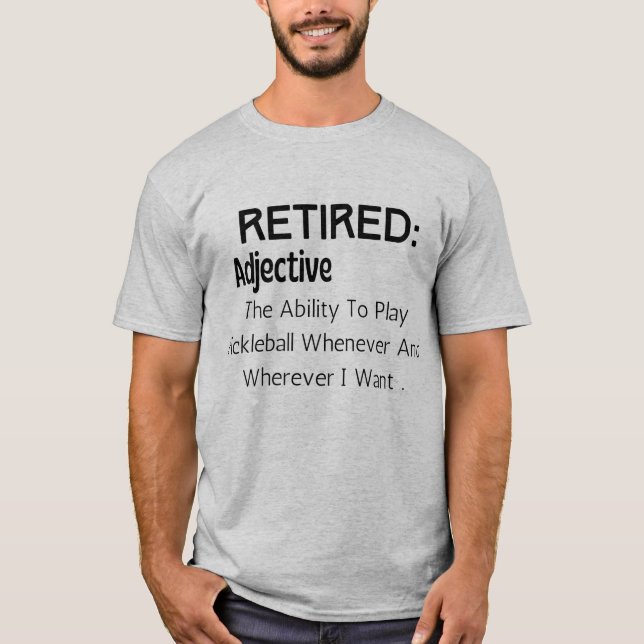 Pickleball Retirement Shirt für Opa (Vorderseite)