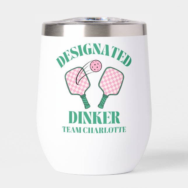 Pickleball rétro Dinker désigné Anniversaire (Avant)