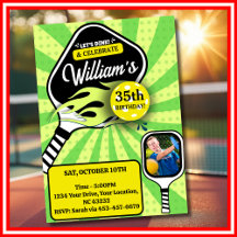 Pickleball RETRO Green Sports FOTO Geburtstag