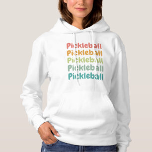 Pickleball Retro Pickleball Player  Hoodie
