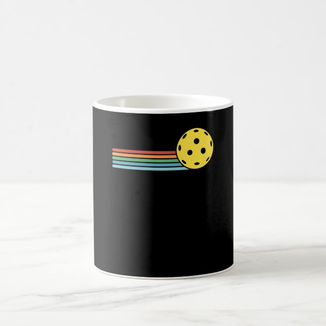 Pickleball Retro Sunset Sport Pickle Ball Fan Kaffeetasse (Mittel)