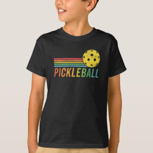 Pickleball Retro Sunset Sport Pickle Ball Fan T-Shirt