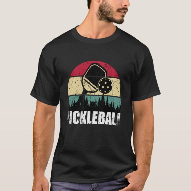 Pickleball Retro Vintage 70's 80's  3 T-Shirt (Vorderseite)