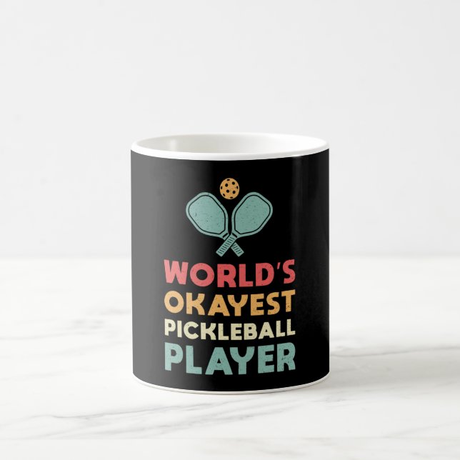 Pickleball Retro World's Super Pickleball Player Kaffeetasse (Mittel)