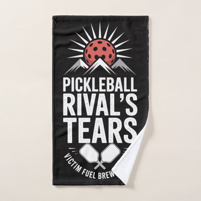 Pickleball Rivals Tränen Funny Graphic Handtuch (Handtuch)