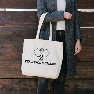 Pickleball Ruft Tote Bag Jumbo Stoffbeutel