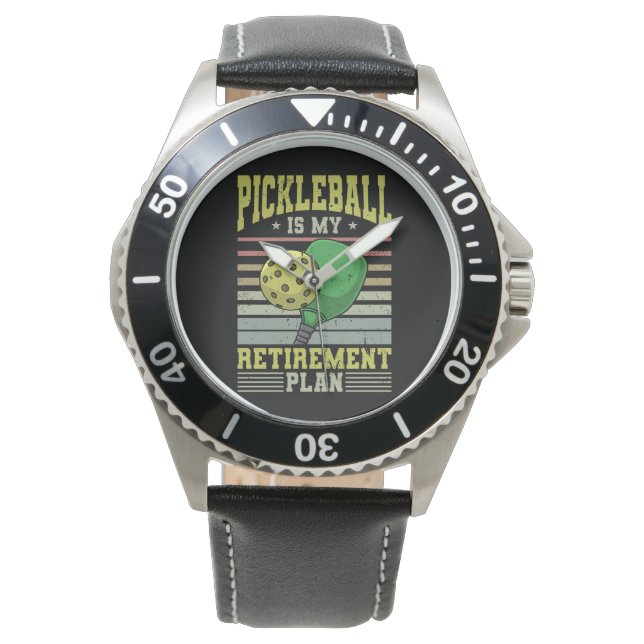 Pickleball - Ruhestand bei Pickleball Armbanduhr (Vorderseite)