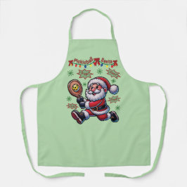Pickleball Santa Claus Weihnachten Schürze