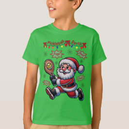 Pickleball Santa Claus Weihnachten T-Shirt