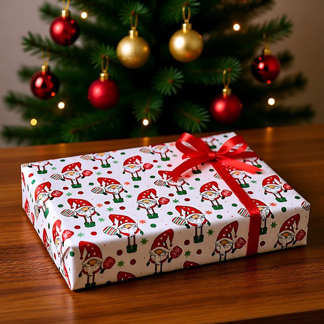 Pickleball Santa Wrapping Paper Seidenpapier (Pickleball Santa Wrapping Paper)