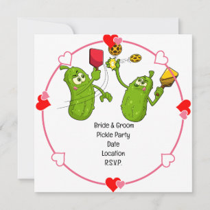 Pickleball Save the Date Wedding Funny Einladung