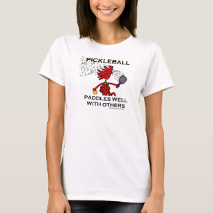 Pickleball schaufelt gut mit anderen T-Shirt