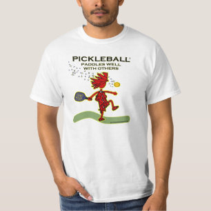 Pickleball schaufelt gut mit anderen T-Shirt
