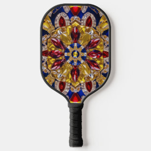 Pickleball-Schläger mit den Farben Kolumbiens Pickleball Schläger