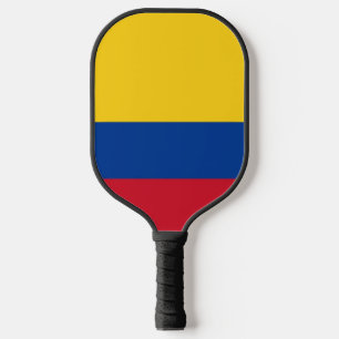 Pickleball-Schläger mit der Flagge Kolumbiens Pickleball Schläger