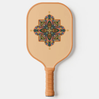 Pickleball-Schläger mit geometrischem pfirsichfarb Pickleball Schläger