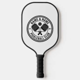 Pickleball-Schläger mit kreisförmigem Club-Logo Pickleball Schläger