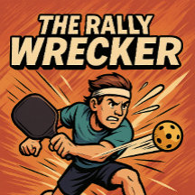 Pickleball-Schläger mit Momentum-Killer-Zitat