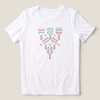 Pickleball-Schläger Muster Tri-Blend Shirt
