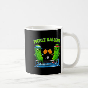 Pickleball-Schläger-Spieler lustige Pickle-Baller- Kaffeetasse