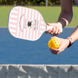 Pickleball-Schläger Süße Abschlussfeier Rosa Strei Pickleball Schläger