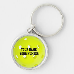 Pickleball-Schlüsselanhänger-ID-Nummer IHRES Nam Schlüsselanhänger