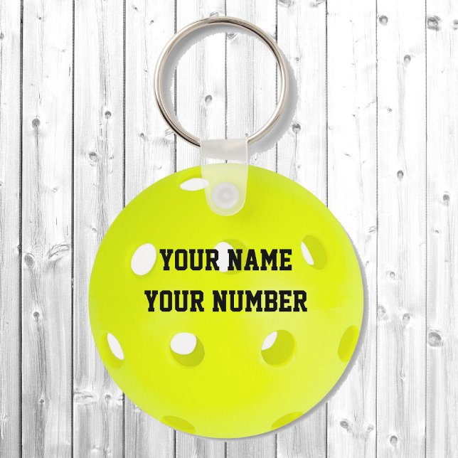 Pickleball Schlüsselanhänger ID Tag IHRER NAME UND (Von Creator hochgeladen)
