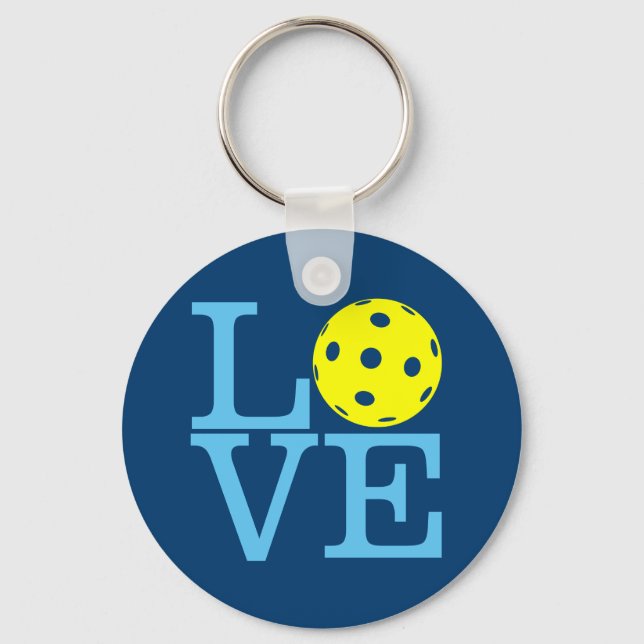 Pickleball-Schlüsselanhänger - LIEBE Schlüsselanhänger (Vorderseite)