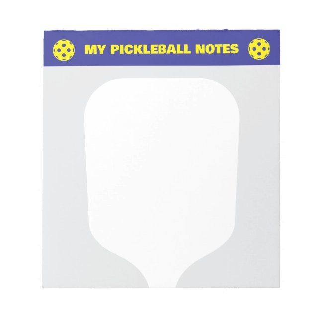 Pickleball score notepads for player and coach notizblock (Vorderseite)