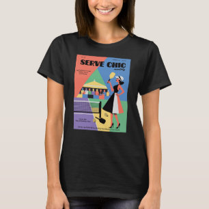 Pickleball Serve Chic Mode Poster T-Shirt