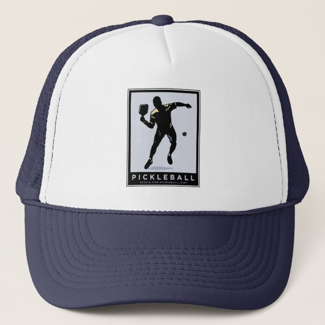 PICKLEBALL SILHOUETTE CLASSIC TRUCKERKAPPE (Vorderseite)