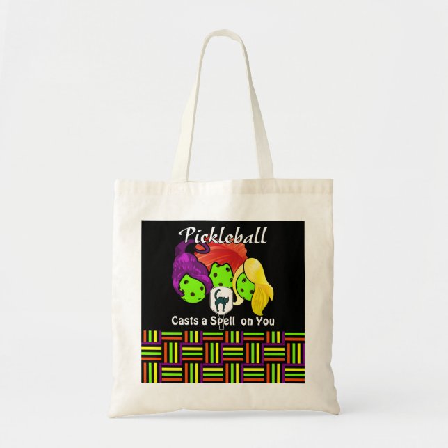 Pickleball Sister Witches Halloween Tragetasche (Vorne)