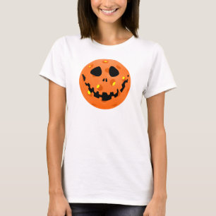 Pickleball Skeleton Jack-o'-Lantern T-Shirt